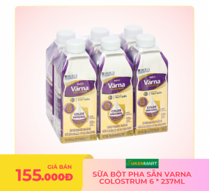 sữa bột pha sẵn varna colostrum 6 * 237ml