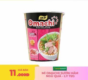 Mì Omachi sườn hầm ngũ quả - ly 72G