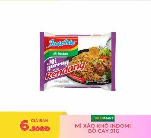 mì xào khô indomi bò cay 91g