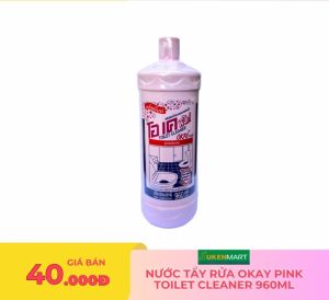 nước tẩy rửa okay pink toilet cleaner 960ml