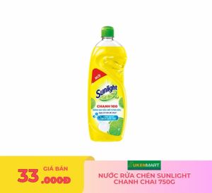 nước rửa chén SUNLIGHT chanh chai 750g