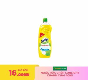 nước rửa chén SUNLIGHT chanh chai 400g