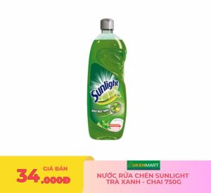 nước rửa chén SUNLIGHT  trà xanh - chai 750g