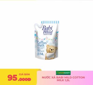 nước xả babi mild cotton milk 1,5l