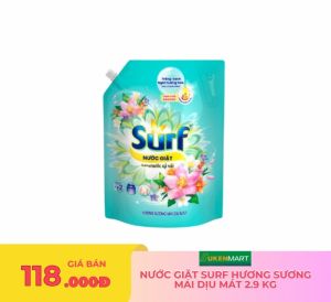 nước giặt surf hương sương mai dịu mát 2.9 kg