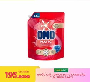 nước giặt omo matic sạch sâu cửa trên 3,9kg