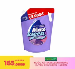 nước xả maxkleen hương huyền diệu 3,8kg + 500ml