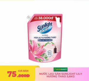 nước lau sàn sunlight lily hương thảo 3,6kg