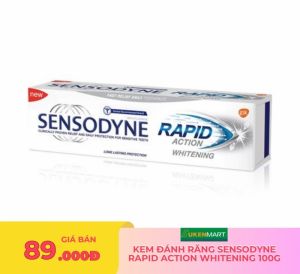 kem đánh răng sensodyne rapid action whitening 100g