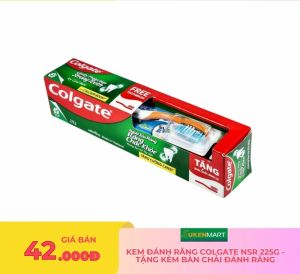 kem đánh răng colgate nsr 225g - tặng kèm bàn chải đánh răng