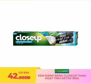 kem đánh răng closeup than hoạt tính detox 180g