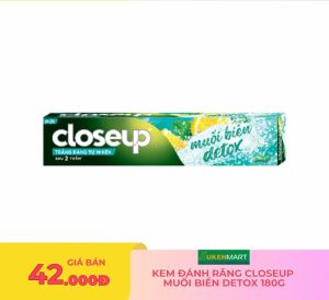 kem đánh răng closeup muối biển detox 180g