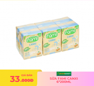 sữa fami canxi 6*200ml