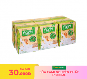 sữa fami nguyên chất 6*200ml