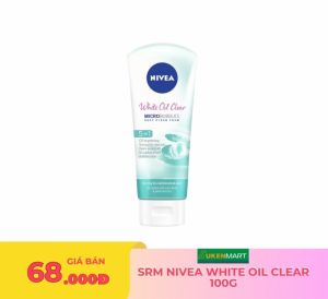 srm nivea white oil clear 100g