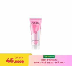 srm pond's  sáng mịn rạng rỡ 50g