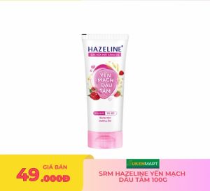 srm hazeline yến mạch  dâu tằm 100g