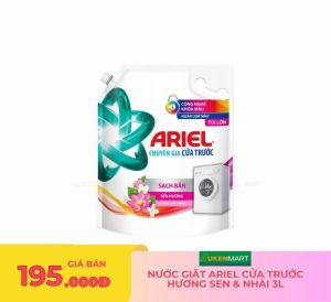 nước giặt ariel cửa trước hương sen & nhài 3l