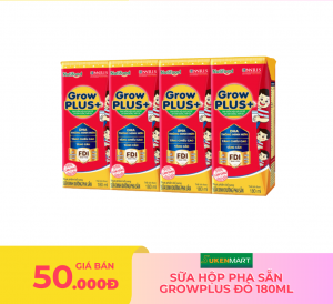 sữa hộp pha sẵn growplus đỏ 180ml