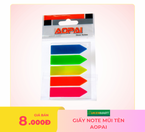 giấy note mũi tên aopai