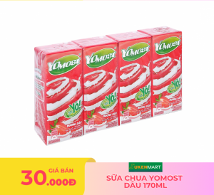 sữa chua yomost  dâu 170ml